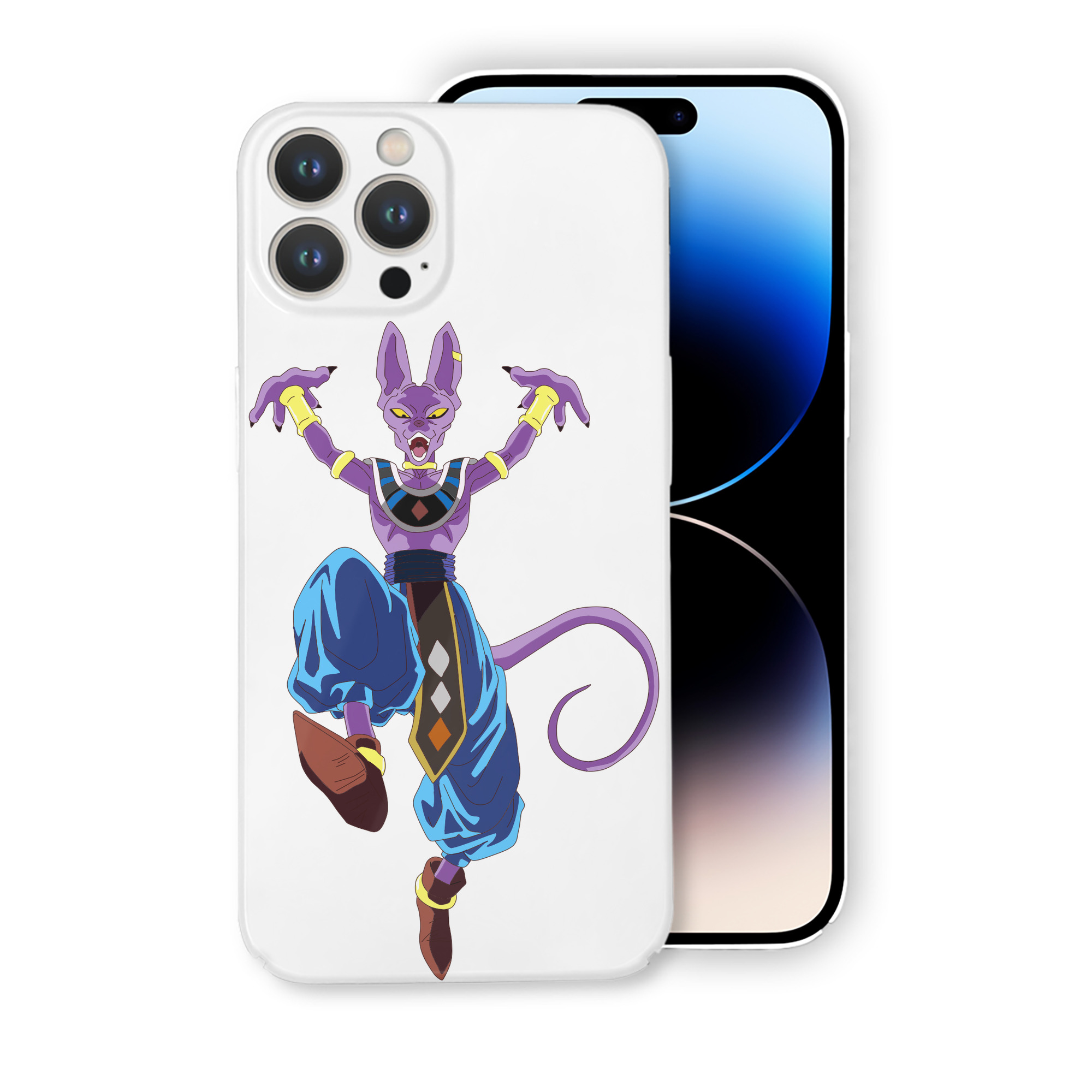 （画像用） ドラゴンボール ビルス 破壊神ビルス DRAGON BALL Beerus Birusu 【iPhone 14シリーズ対応】ハードケース
